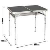Стол раскладной Bo-Camp Case Model 90x60 cm Grey (DAS301469)