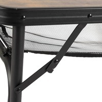 Стол раскладной Bo-Camp Greene 120x60 cm Black/Wood look (DAS301531)