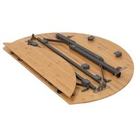 Стол раскладной Bo-Camp Poundbury Round 90x90 cm Brown (DAS302111)