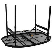 Стол раскладной Bo-Camp Woodbine Oval 100x70 cm Black/Wood look (DAS302783)