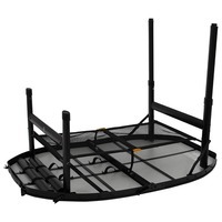 Стол раскладной Bo-Camp Woodbine Oval 100x70 cm Black/Wood look (DAS302783)