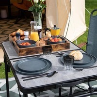 Стол раскладной Bo-Camp Northgate 120x60 cm Black/Grey (DAS302784)