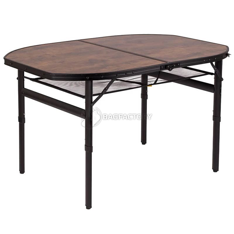 Стол раскладной Bo-Camp Melrose Oval 120x80 cm Black/Wood look (DAS302785)