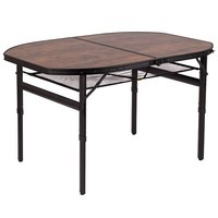 Стол раскладной Bo-Camp Melrose Oval 120x80 cm Black/Wood look (DAS302785)