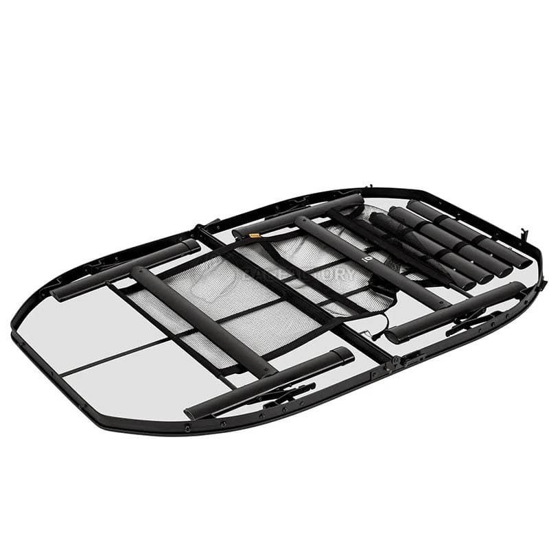 Стол раскладной Bo-Camp Melrose Oval 120x80 cm Black/Wood look (DAS302785)