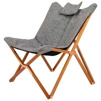 Кресло раскладное Bo-Camp Bloomsbury L Grey (DAS302726)
