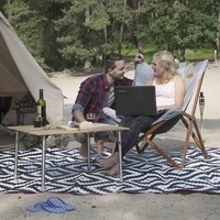 Кресло раскладное Bo-Camp Bloomsbury L Grey (DAS302726)