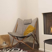 Кресло раскладное Bo-Camp Bloomsbury L Grey (DAS302726)