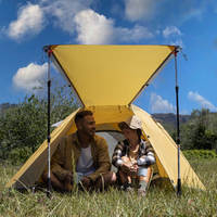 Палатка четырехместная Naturehike P-Series NH18Z044-P 210T/65D Оранжевая (6975641887676)