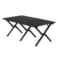Стол раскладной Naturehike CNK2300JU010 aluminum 118х60х44 см Черный (6976023929007)