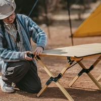 Стол раскладной Naturehike CNK2300JU010 aluminum 118х60х44 см Черный (6976023929007)