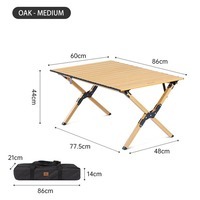Стол раскладной Naturehike CNK2300JU010 aluminum M 86х60х44 см Бежевый (6976023926945)