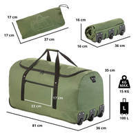 Дорожная сумка на колесах TravelZ Wheelbag 100 Liter Green (930793)