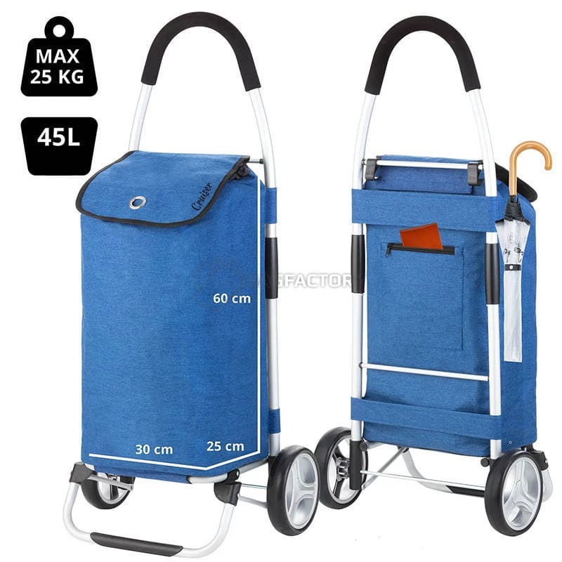 Сумка-тележка ShoppingCruiser Foldable 45л Blue (930861) (Special Offer)
