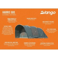 Палатка пятиместная Vango Harris 500 Mineral Green (930840)