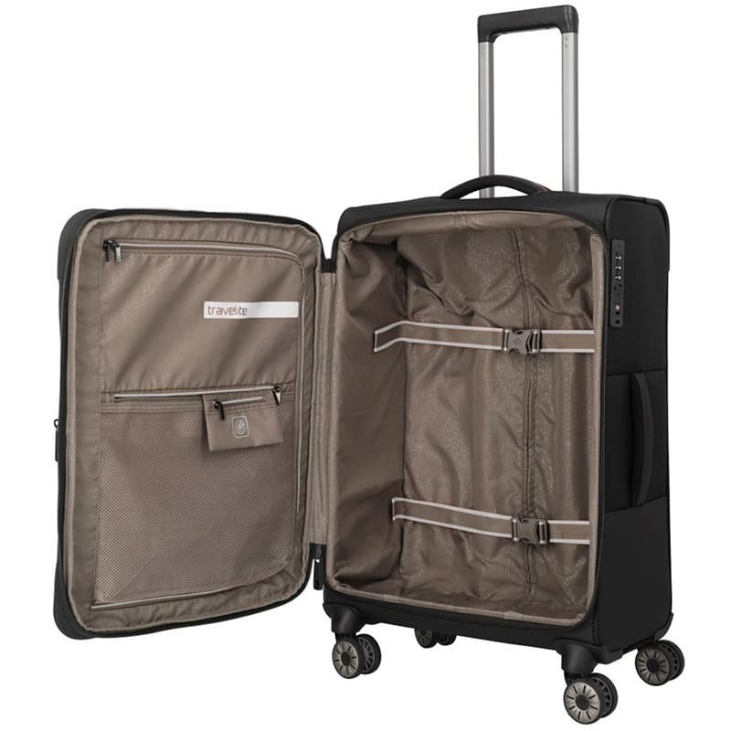 Чемодан на 4 колесах Travelite Crosslite 5.0 M 61/66л Black (TL092948-01)