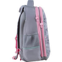 Школьный полукаркасный рюкзак GoPack Education Meow Серый 15л (GO24-165M-3)
