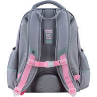 Школьный полукаркасный рюкзак GoPack Education Meow Серый 15л (GO24-165M-3)