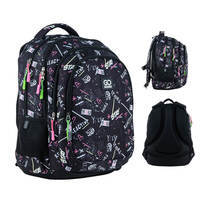 Рюкзак подростковый GoPack Teens 162M-5 16.5л Черный (GO24-162M-5)
