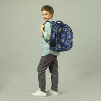 Рюкзак подростковый GoPack Teens 162M-2 16.5л Синий с принтом (GO24-162M-2)