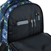 Рюкзак подростковый GoPack Teens 162M-2 16.5л Синий с принтом (GO24-162M-2)