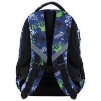 Рюкзак подростковый GoPack Teens 162M-2 16.5л Синий с принтом (GO24-162M-2)