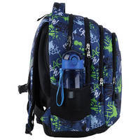 Рюкзак подростковый GoPack Teens 162M-2 16.5л Синий с принтом (GO24-162M-2)