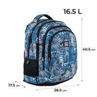 Рюкзак подростковый GoPack Teens 162M-1 Принт 16.5л (GO24-162M-1)