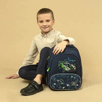 Школьный каркасный рюкзак GoPack Education Racing Car Синий 12.5л (GO24-597M-7)