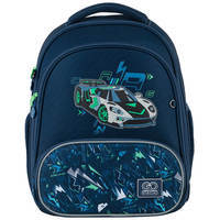 Школьный каркасный рюкзак GoPack Education Racing Car Синий 12.5л (GO24-597M-7)