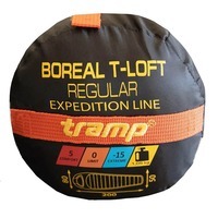 Спальный мешок Tramp Boreal Regular левый Orange/Grey 200/80-50 (UTRS-061R-L)
