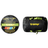 Спальный мешок Tramp Fjord Long правый Green/Grey 225/80-50 (UTRS-094L-R)