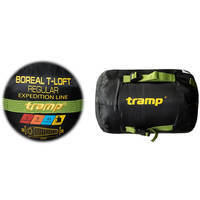 Спальный мешок Tramp Boreal Long правый Green/Grey 225/80-50 (UTRS-095L-R)