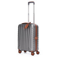 Чемодан на 4-х колесах Roncato E-lite 38л Титан/коньячный (5233/3445)