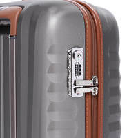 Чемодан на 4-х колесах Roncato E-lite 38л Титан/коньячный (5233/3445)
