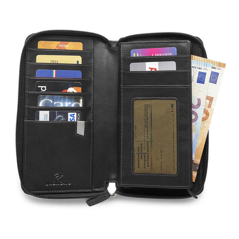 Женский кошелек Roncato Pascal кожаный Черный (412930/01)