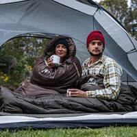 Спальный мешок Naturehike U250 NH20MSD07 (6°C) левый коричневый 220 см (6927595767207-L)