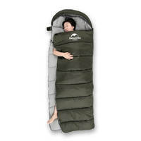 Спальный мешок Naturehike U250 NH20MSD07 (6°C) правый темно-зеленый 220 см (6927595767214-R)