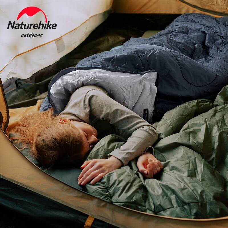 Спальный мешок Naturehike Y150L NH21MSD08 правый серо-голубой 220 см (6975641888741)