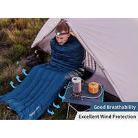 Спальный мешок пуховый Naturehike CWM400 CNK2300SD013 темно-голубой 200 см (6976023920882)