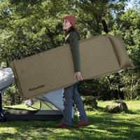 Туристический коврик Naturehike CNK2300DZ014 60мм с подушкой темно-зеленый 192 см (6976023923357)