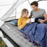 Туристический коврик двойной Naturehike NH19QD010 надувной серый 200 см (6927595773963)