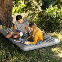 Туристический коврик двойной Naturehike NH19QD010 надувной серый 200 см (6927595773963)