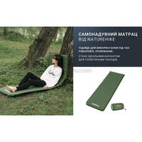 Туристический коврик Naturehike NH20DZ003 50мм темно-серый 200 см (6927595711491)