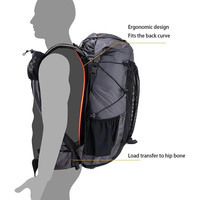 Туристический рюкзак Naturehike Rock NH20BB113 40+5 л черный (6927595765401)