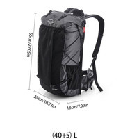 Туристический рюкзак Naturehike Rock NH20BB113 40+5 л черный (6927595765401)