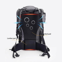 Туристический рюкзак Naturehike Rock NH19BP095 60+5 л черный (6927595746370)