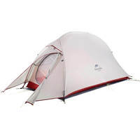 Палатка одноместная Naturehike Cloud Up 1 Updated NH18T010-T 20D серо-красная (6927595730522)