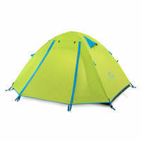 Палатка четырехместная Naturehike P-Series NH18Z044-P 210T/65D зеленая (6975641887959)