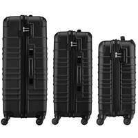 Набор чемоданов Wenger Amplar 3 в 1 (SML) пластик 4 колеса черный (653149)